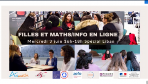 Filles et Maths/Informatique en ligne - Special Liban - 3 juin 2020